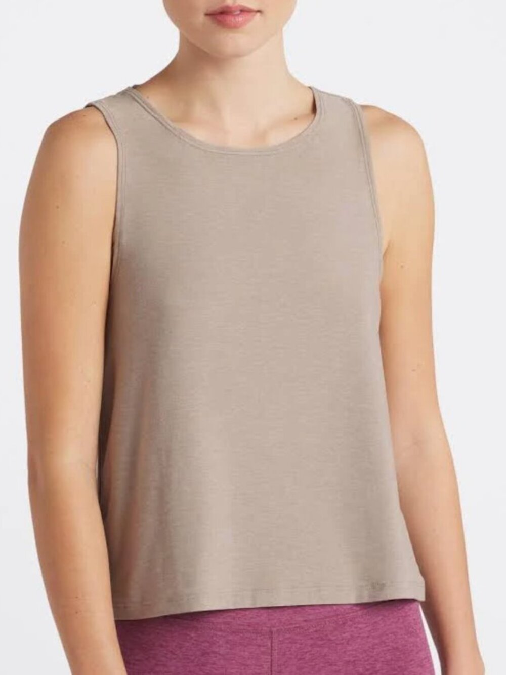 Beyond Yoga Featherweight Aquarius Tank in Birch Heather Women's US Size L